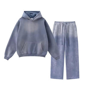 Sweat-shirt à capuche molletonné 360 g/m² de qualité supérieure, effet délavé, respirant, avec logo, pour l'hiver, style streetwear - Product Image 6