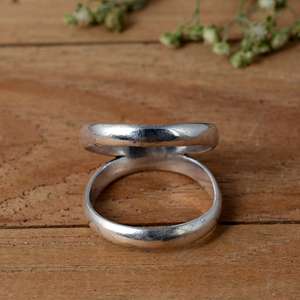 25 Sterling Silver <b>Plain</b> Arthritis Splint <b>Ring</b> - Adjustable Swan Neck PIP/DIP Joint Support - Product Image 2