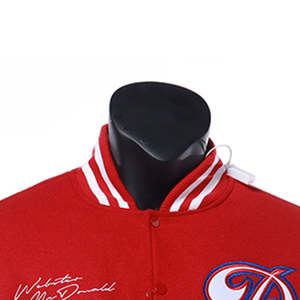 Custom Men's Varsity Jacket with Stand Collar Hooded Design custom Embroidery logo with embriodry <b>patch</b> Casual jacket - Product Image 3