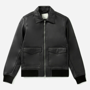 Veste en cuir à manches longues pour homme, dernière collection automne-hiver, veste décontractée zippée en cuir véritable pour homme, nouvelle veste premium. - Product Image 2
