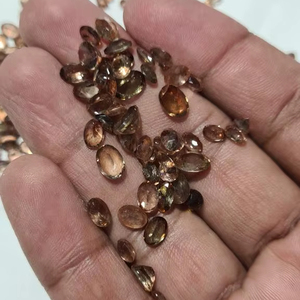 Pierre précieuse en forme de mélange à facettes d'andalousite naturelle pour la fabrication de bijoux Gemmes fines de 3mm de haut pour colliers Pierres précieuses rares - Product Image 3