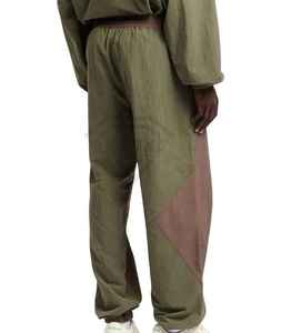 Custom Logo Men's Nylon Tracksuit Two Tone Color Block Windbreaker <b>Jacket</b> and Pants Set Retro Oversized Sportswear Manufacturer - Product Image 6