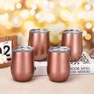 Ensemble de gobelets en cuivre finition lisse design épuré – Verres à eau en métal pour usage quotidien – Vaisselle de service en gros - Product Image 3