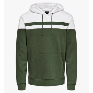 Sweat à capuche décontracté pour homme 100 % coton brodé, couleur unie, polaire d'automne, anti-boulochage, respirant, écologique, coupe classique - Product Image 2