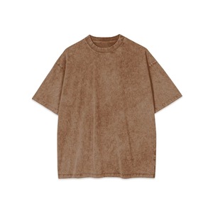 T-shirt personnalisé délavé à l'acide pour homme, coupe oversize, en coton vieilli, style streetwear, fabricant OEM de t-shirts vierges délavés à l'acide - Product Image 6