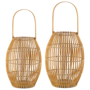 New Design Handmade <b>Bamboo</b> Rattan <b>Lantern</b> Natural Decorative Lighting for Bedroom and Living Room - Product Image 2