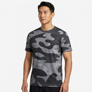 Men's <b>Camouflage</b> Short Sleeve <b>T</b>-<b>Shirt</b> 100% Cotton 220g Silk Screen Printed Quick Dry Breathable Eco-Friendly Casual O-Neck - Product Image 5