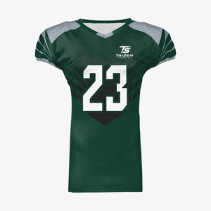 Maillot de football américain respirant à manches courtes de haute qualité à prix abordable fabriqué au Pakistan pour hommes 100% polyester - Product Image 1