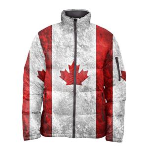 Veste matelassée à capuche surdimensionnée |   Manteau d'hiver tendance avec col montant et logo sur le devant |   Tissu en toile léger - Product Image 2