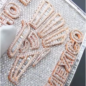 Prix d'usine Argent sterling 925 Style de luxe Personnalisé Forme d'aigle Plaqué rhodium Moissanite VVS Iced Out Testé et approuvé - Product Image 1