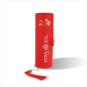 กล่องทรงกระบอกสีแดง แข็งแรง ทนทาน ดีไซน์โดดเด่น - Product Image 1