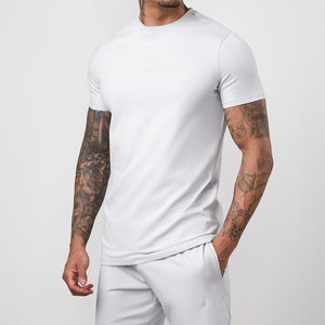 Factory High Quality Men's T-Shirts Top 100% Cotton Plain Casual Round Neck Short Sleeve Breathable Jersey <b>Tshirts</b> - Product Image 1