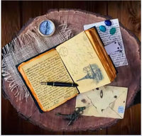 Journal en cuir véritable fait main de qualité supérieure avec cadenas à motif œil, carnet de notes vintage rechargeable, carnet de voyage et de croquis G