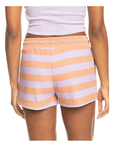 Custom 2026 Casual Women's Shorts Sweat Shorts in Brown Orange <b>Elasticated</b> Rib Waistband with Draw <b>cord</b> Side Pockets - Product Image 2