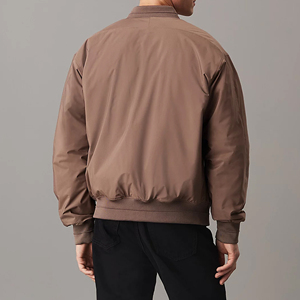 Private Label <b>Winter</b> Men's Slim Fit Bomber <b>Jacket</b> with Stand Collar Custom Logo & Design Lightweight <b>Waterproof</b> & Quick Dry - Product Image 4