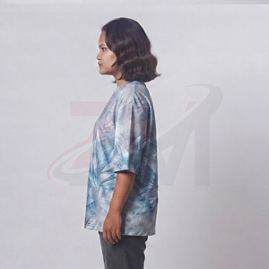 Camiseta de Moda para Mujer, Talla Grande, Sublimada, Poliéster Premium, Estampado Gráfico, Corte Holgado, Proveedor Mayorista Personalizado - Product Image 3
