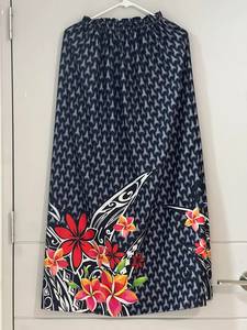 Best Quality <b>Elastic</b> Waist Pleated Women's Lockdown <b>Skirts</b> Micronesian Embroidery Customizable Polynesian - Product Image 4