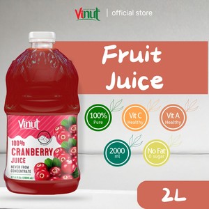 Zumo de arándano 100%, sin azúcar añadido, excelente fuente de vitamina C, zumo de fruta 100%, VINUT 67,6 floz (paquete de 12) mayorista - Product Image 3