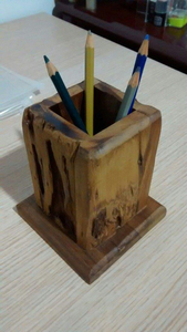 Organizador de Escritorio de Madera Natural Sólida de Alta Calidad, Ecológico, Hecho a Mano, Diseño Moderno y Duradero, Artesanía Natural - Product Image 3