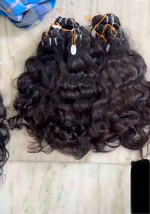 Raw Unprocessed Cuticles Aligned Natural Indian Human Hair Single Donor <b>Curly</b> Pattern Hair <b>Extensions</b> Direct From Factory - Product Image 3