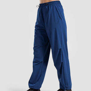 <b>Women's</b> Solid Color Full Length Loose Fit <b>Harem</b> <b>Pants</b> Elastic Waist Quick Dry Oxford Fabric Casual Autumn Style fit knitted - Product Image 4
