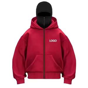 Nueva Sudadera con Capucha de Moda Otoño, Pasamontañas Personalizado con Cremallera, Gorro Doble Sólido, Prenda Exterior para Hombre y Mujer, Básicos de Invierno - Product Image 2