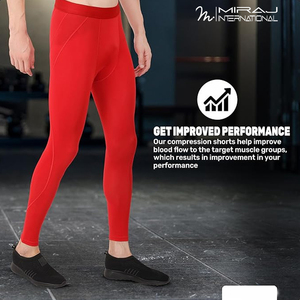 <b>For</b> Wholesale Solid Red Color Good Supplier Elastic Waist Full Length New Trendy Premium Quality Comfortable <b>Compression</b> Legging - Product Image 3