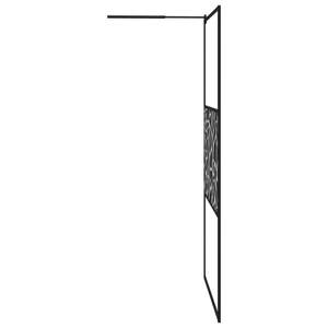 Mampara de Ducha Negra de 45.3"x76.8" con Estante, Vidrio ESG y Puerta de Aluminio - Product Image 6