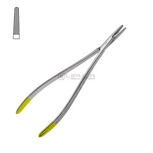 Porte-aiguille manuel Langenbeck Premium 20 cm en acier inoxydable, instrument chirurgical avec poignée de sécurité supérieure en carbure de tungstène - Product Image 1