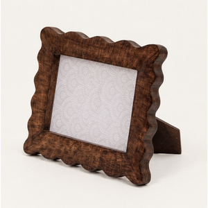 Wholesale Vintage Scalloped Edge Wooden Photo <b>Frame</b> Wavy <b>Border</b> Handmade Solid Wood <b>Picture</b> <b>Frame</b> for Tabletop Desk Home Decor - Product Image 6