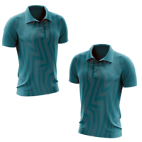 Polo homme personnalisé imprimé par le fabricant, protection UV, vêtements de sport d'extérieur, style décontracté, imprimé géométrique vintage