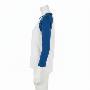 <b>Raglan</b> <b>Long</b> <b>Sleeve</b> <b>T</b>-<b>Shirt</b> Made in Cotton Fabric Breathable Custom Women <b>T</b> <b>Shirt</b> wholesale price Custom Crew neck Top - Product Image 4