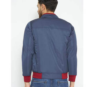 Chaqueta Bomber con Cremallera para Hombre, Tela de Spandex/Poliéster, Alta Calidad, Transpirable, Secado Rápido, Bolsillos Laterales Delanteros, Estilo Deportivo Casual - Product Image 4