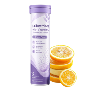 Tabletas Efervescentes de L-Glutatión con Vitamina C de Marca Privada, 10 Unidades, Desarrolladas para Líneas de Bebidas Saludables y Antioxidantes - Product Image 1