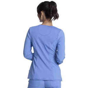 Ensemble de blouses médicales personnalisées en toile légère, anti-détecteur de métaux, à coutures thermocollées, avec ceinture élégante pour infirmières - Meilleures ventes - Product Image 4