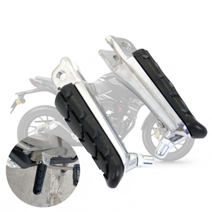 Nouveaux <span class=keywords><strong>repose</strong></span>-pieds avant en aluminium chromé pour moto <span class=keywords><strong>de</strong></span> rue Phantom 150 CB190R/CBF avec design antidérapant - Product Image 2