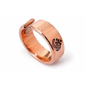 Heavy Duty Metallic Engraved <b>Copper</b> Statement Ring • Contemporary Wellness Boutique Supply - Product Image 1