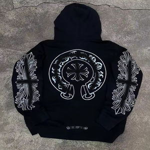 Sudadera con Capucha Casual de Algodón y Elastano, Manga Larga, Bordado, Impresión Digital, Logotipo Personalizado, Personalizable, Invierno, Venta al Por Mayor - Product Image 1