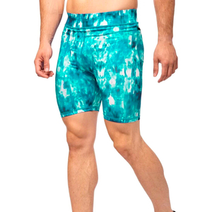 Pantalones Cortos de Compresión de Punto Sólido para Hombre, Casuales, de Secado Rápido, Transpirables, con Cintura Elástica y Estampado, para Gimnasio, Correr, Yoga - Product Image 1