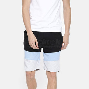 Classic Men's Casual <b>Shorts</b> 100% Cotton Solid Quick Dry Mid Waist Drawstring Closure Knitted Fabric for Summer Street Style - Product Image 4