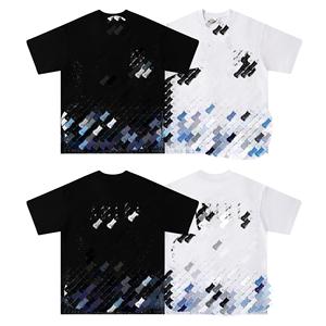 Camiseta de Manga Corta para Hombre, 100% Algodón, Estampado Geométrico, Corte Regular, Cuello Redondo, Estilo Casual - Product Image 6
