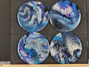 Fantastic Design <b>Coaster</b> Black and <b>White</b> Resin <b>Coaster</b> Customized Size and Shape <b>Coaster</b> With Superior Quality - Product Image 3