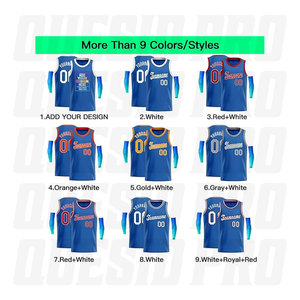 Camiseta de Baloncesto para Calentamiento, de Alta Calidad, Tallas Grandes, Reversible, Transpirable, Sublimada, Cosida, Personalizada, con Bordado - Product Image 3