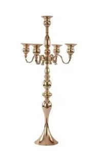 New Menorah Gold Candelabra 7 Arms Candle Holder Wedding Home <b>Table</b> Centerpieces Home Candle Holder Available at <b>Low</b> Price & MOW - Product Image 3