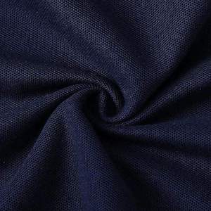 INDEX Men's <b>Navy</b> Solid Color Short Sleeve <b>Polo</b> <b>Shirt</b> Knitted Casual Regular Fit Button Design Breathable Cotton Jersey - Product Image 5