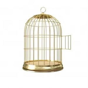 Jaula Redonda Metálica Colgante para Pájaros, Color Morado, con Anillo para Semillas y Comederos, Diseño Exclusivo - Product Image 4