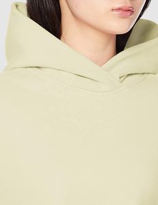 Sweat-shirt à capuche long en molleton de coton surdimensionné pour femmes Logo personnalisé vente en gros pull vierge sweats à capuche en tissu éponge - Product Image 4