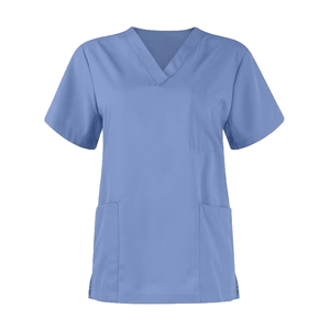 Nouveauté : Ensembles d'uniformes d'infirmière d'hôpital à manches courtes et pantalon de jogging, personnalisables avec logo, extensibles, pour le personnel médical - Product Image 4