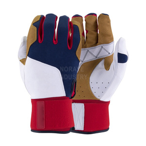 Guantes de Bateo de Cuero Genuino Hechos a Medida para Hombres, Niños y Jóvenes, Diseño de Puño Largo para Jugadores de Béisbol y Sóftbol - Product Image 4