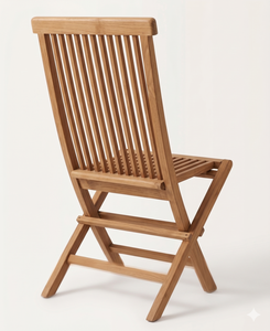 Solid Teak Wood <b>Folding</b> <b>Chair</b> Outdoor Garden <b>Dining</b> <b>Chair</b> Patio Foldable Wooden <b>Chair</b> Wholesale Commercial Restaurant Furniture - Product Image 5